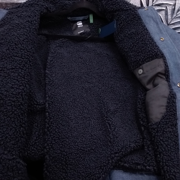 Men's G-Star Raw Flight Combat Sherpa Jacket XXL New With Tags - Picture 8 of 9